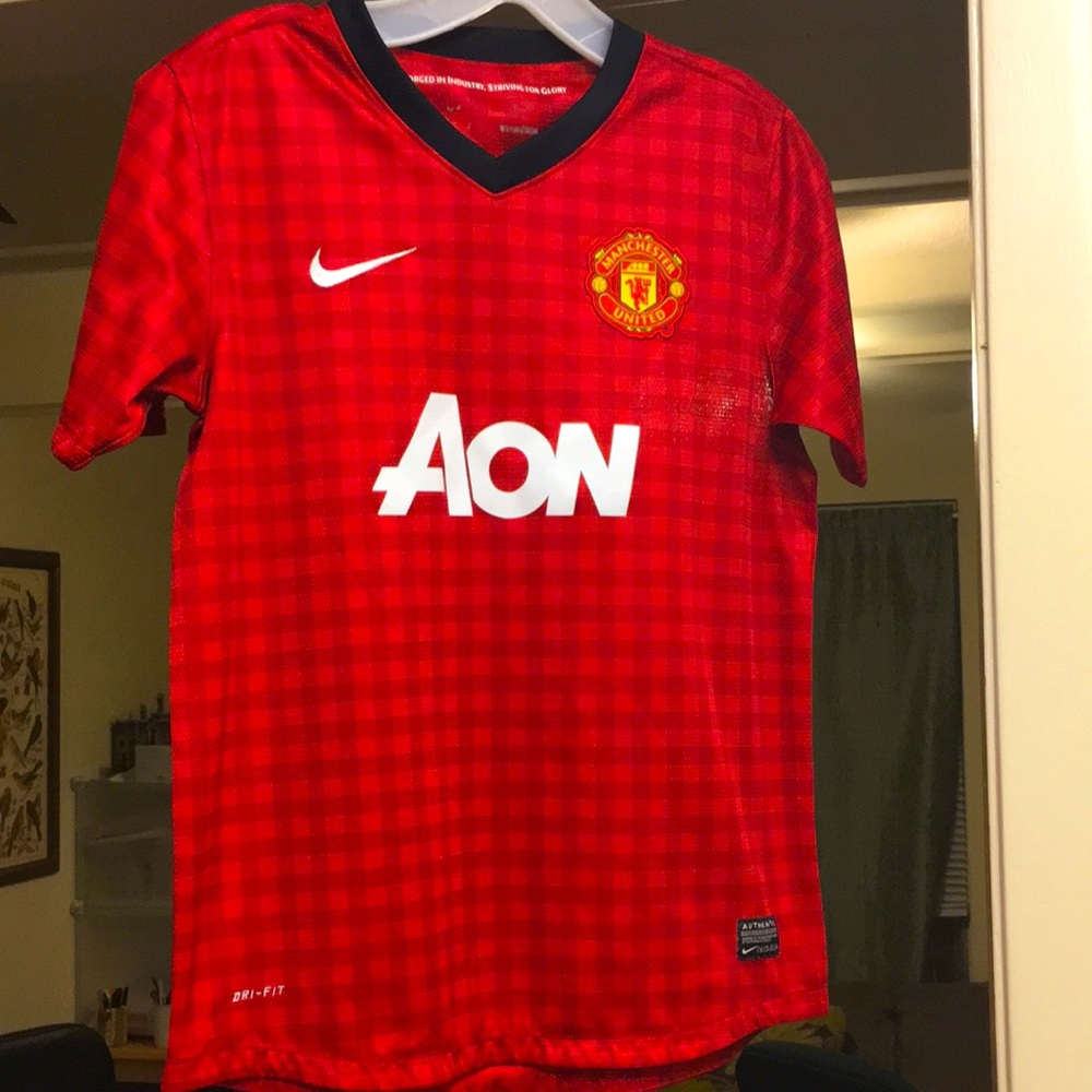 Football Jersey Manchester United Aon Jersey Youth L Nike